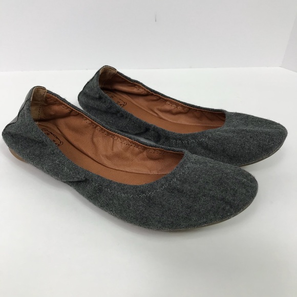 lucky brand gray flats